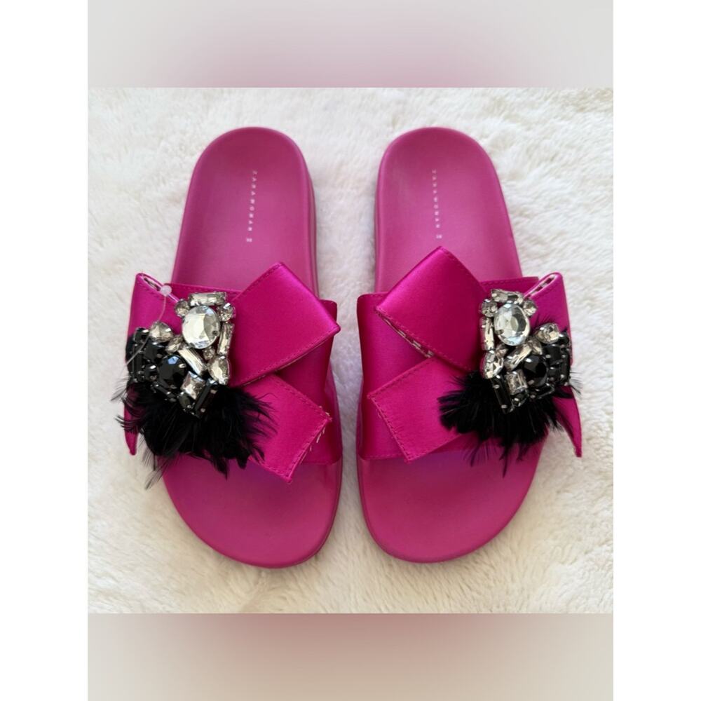 NEW Zara women slides with crystals size 38 EU Authentic